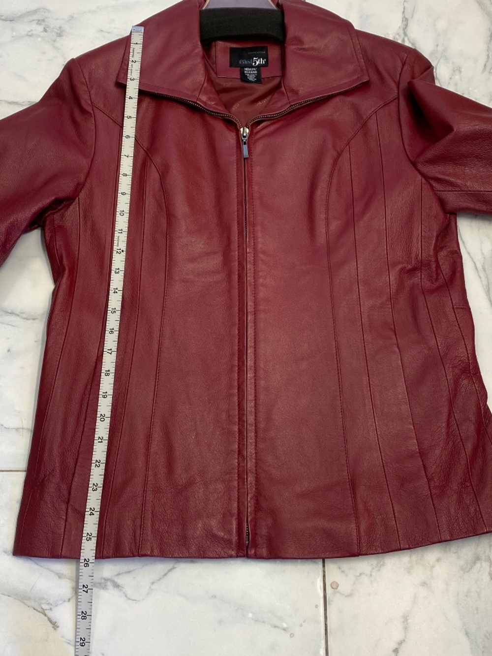 East 5th | Genuine Leather Jacket | Red | Women's | Size: Medium | NWOT - Picture 9 of 11